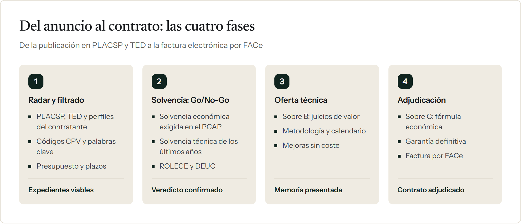 Flujo estratégico de licitación